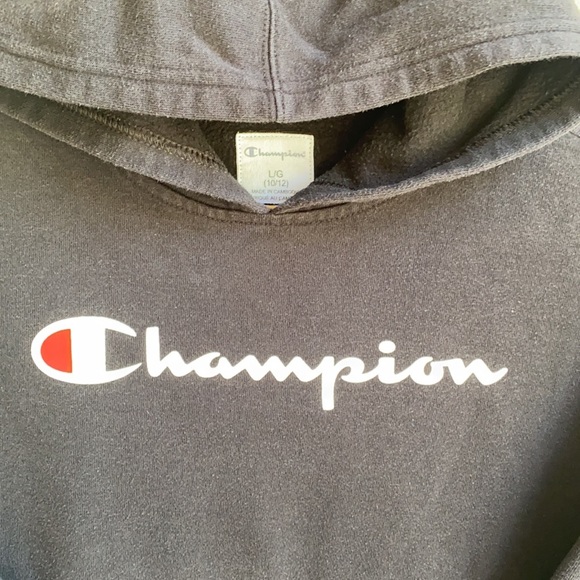 Champion Kids Classic Black Hoody - Picture 3 of 7